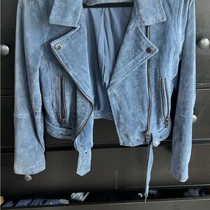 Blue Suede Women's Jacket